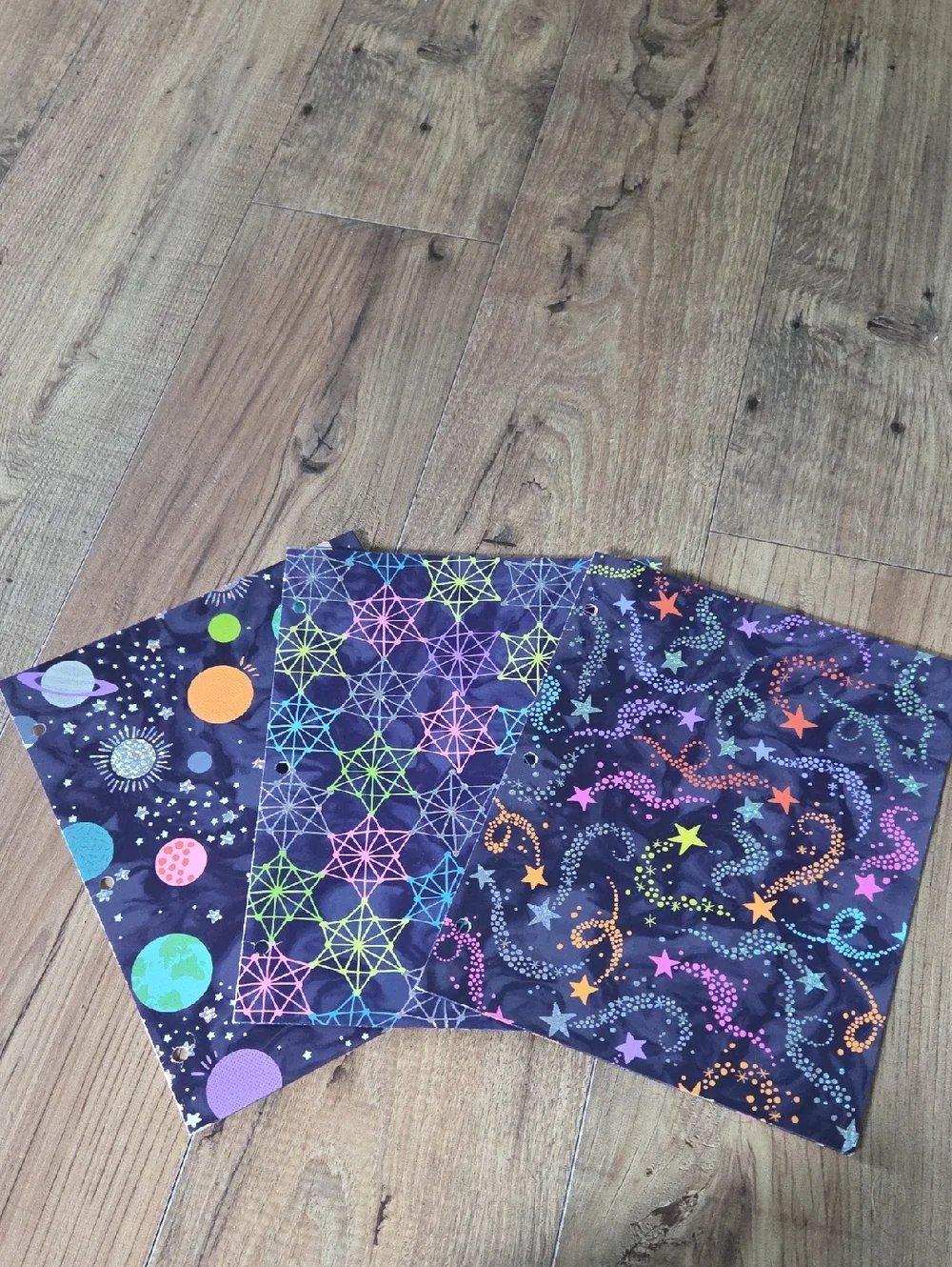 Top Flight | Space Galaxy Binder, Notebook, and Folders Set - Purple Multicolor